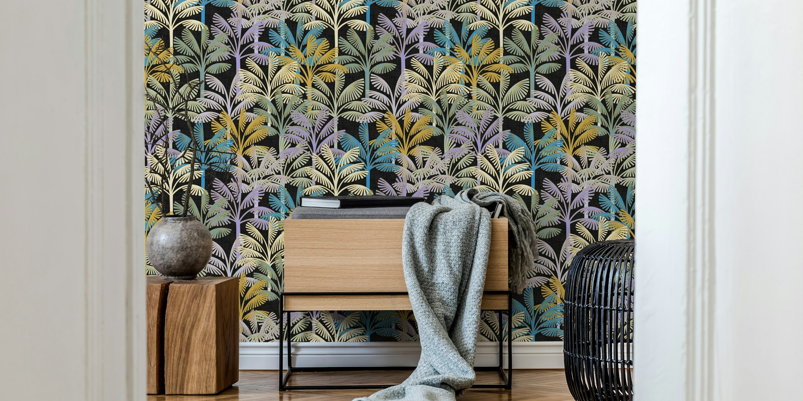 Magical Jungle No.08 wallpaper in a room