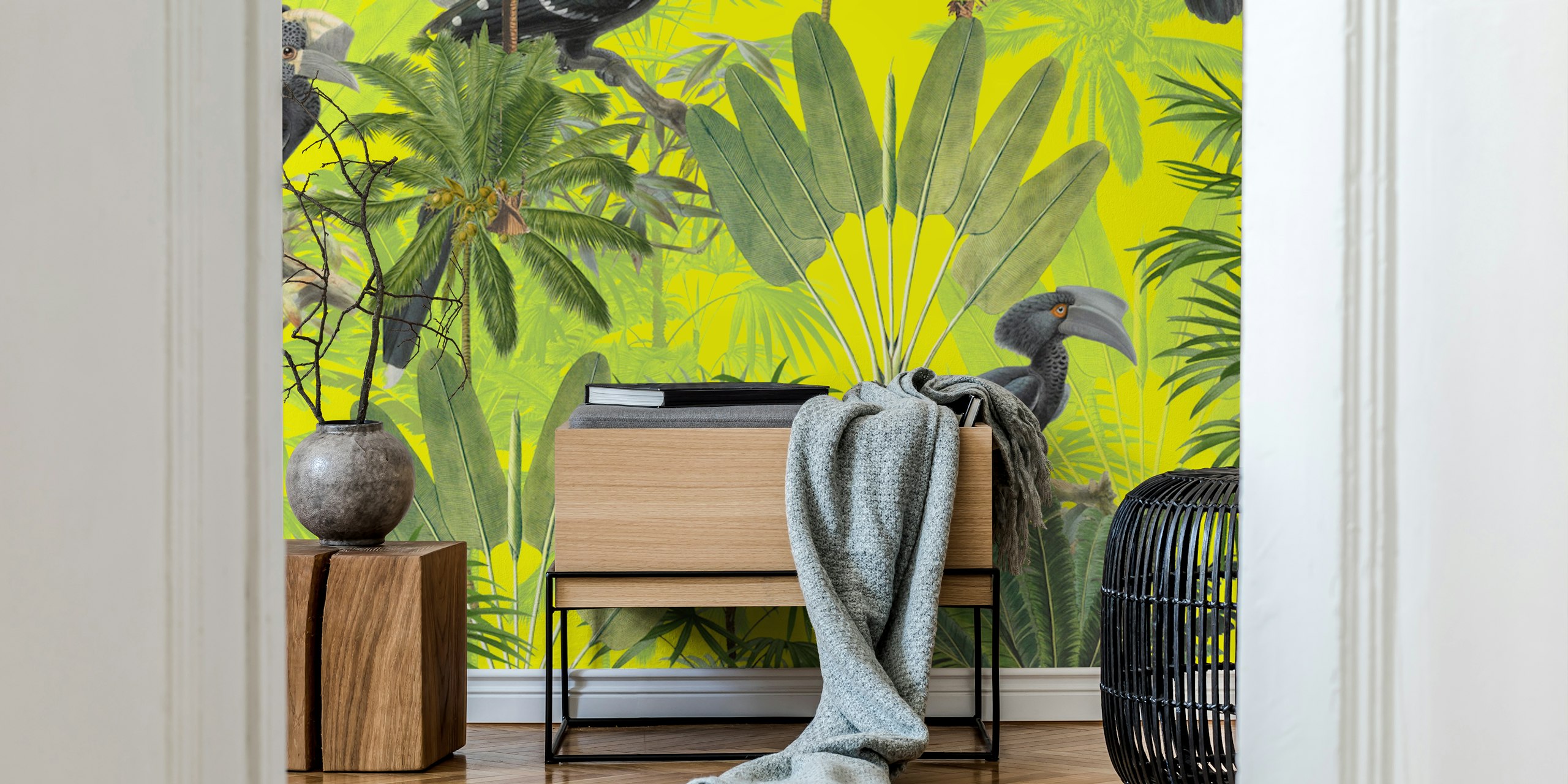 Palm 01 Tapete mit tropischem Design