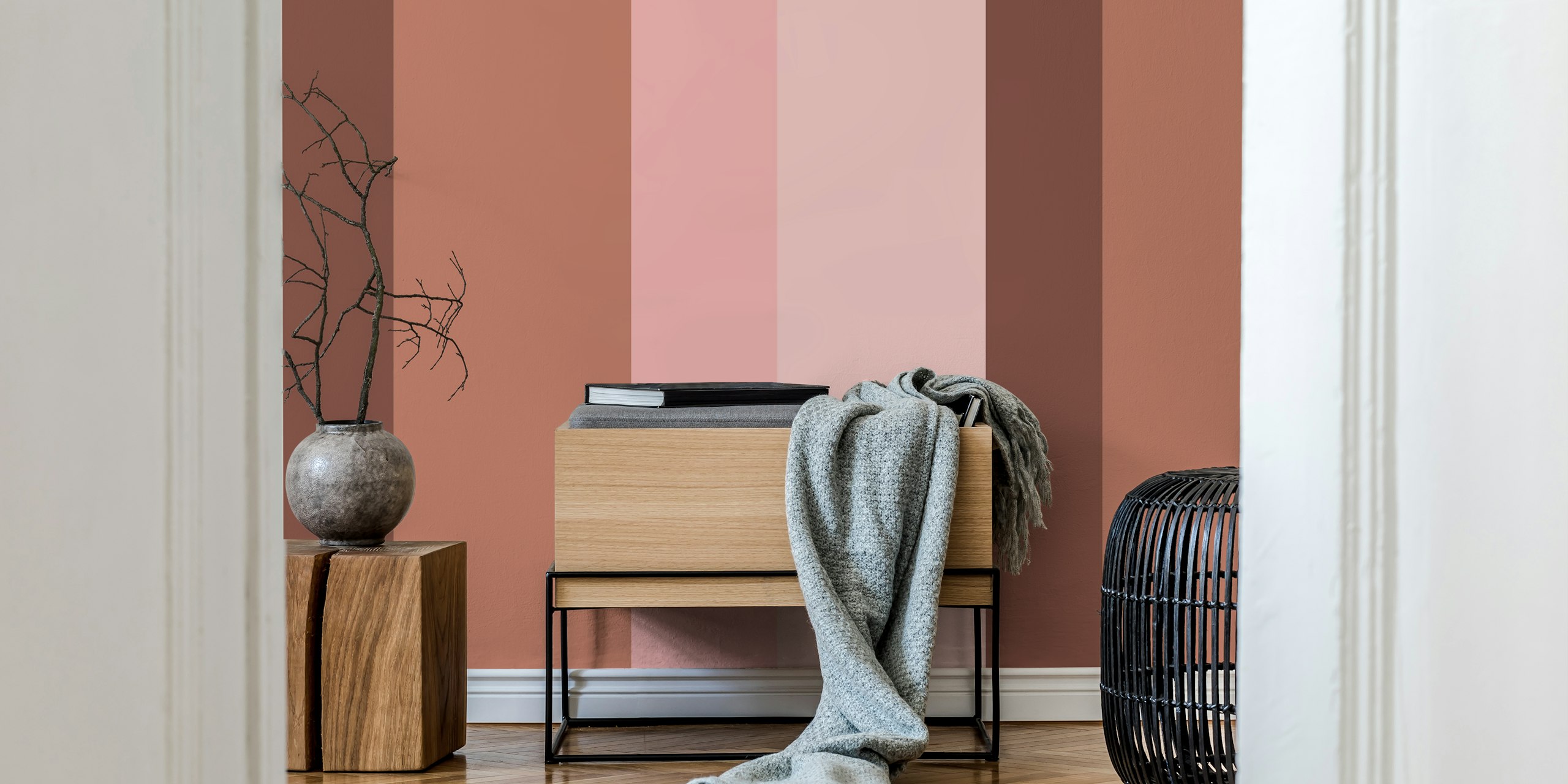 Simple Blush Pink Surface Wall Mural