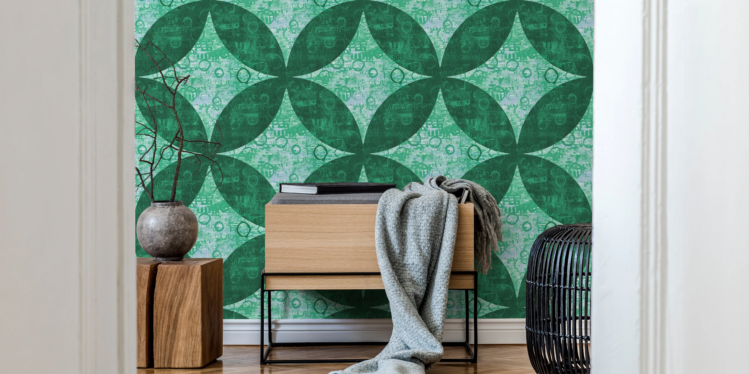 Green Geometry Wallpaper - Buy Stunning Wallpapers Online