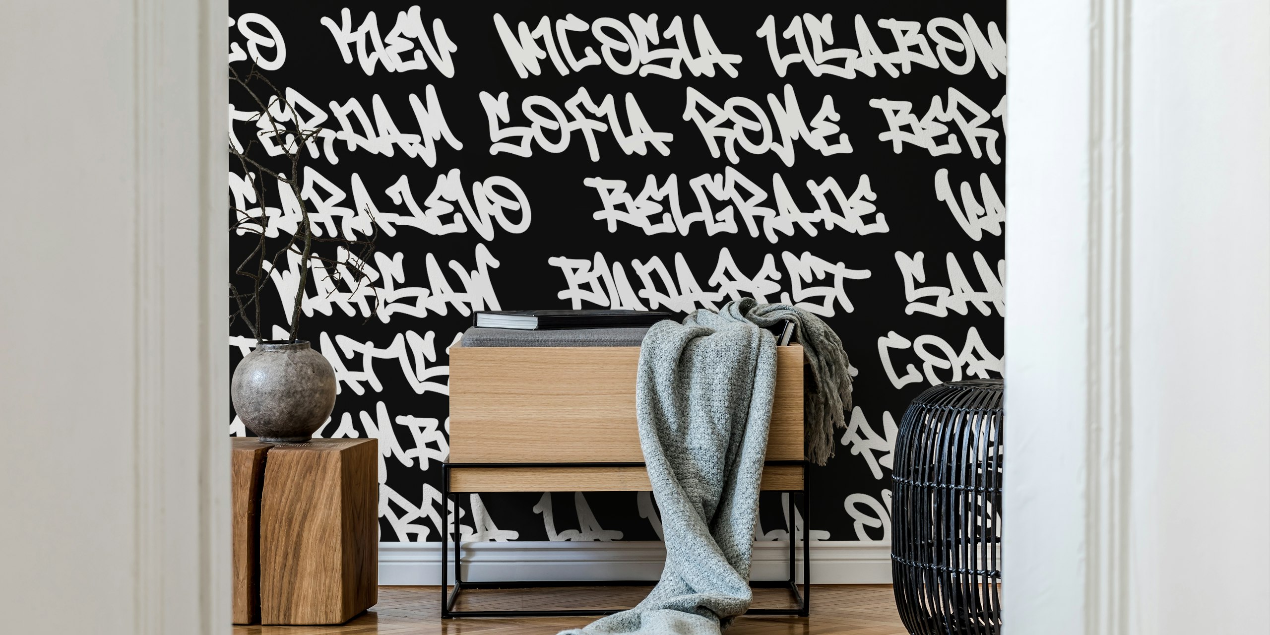 papier peint Capital Cities of Europe dans une chambre