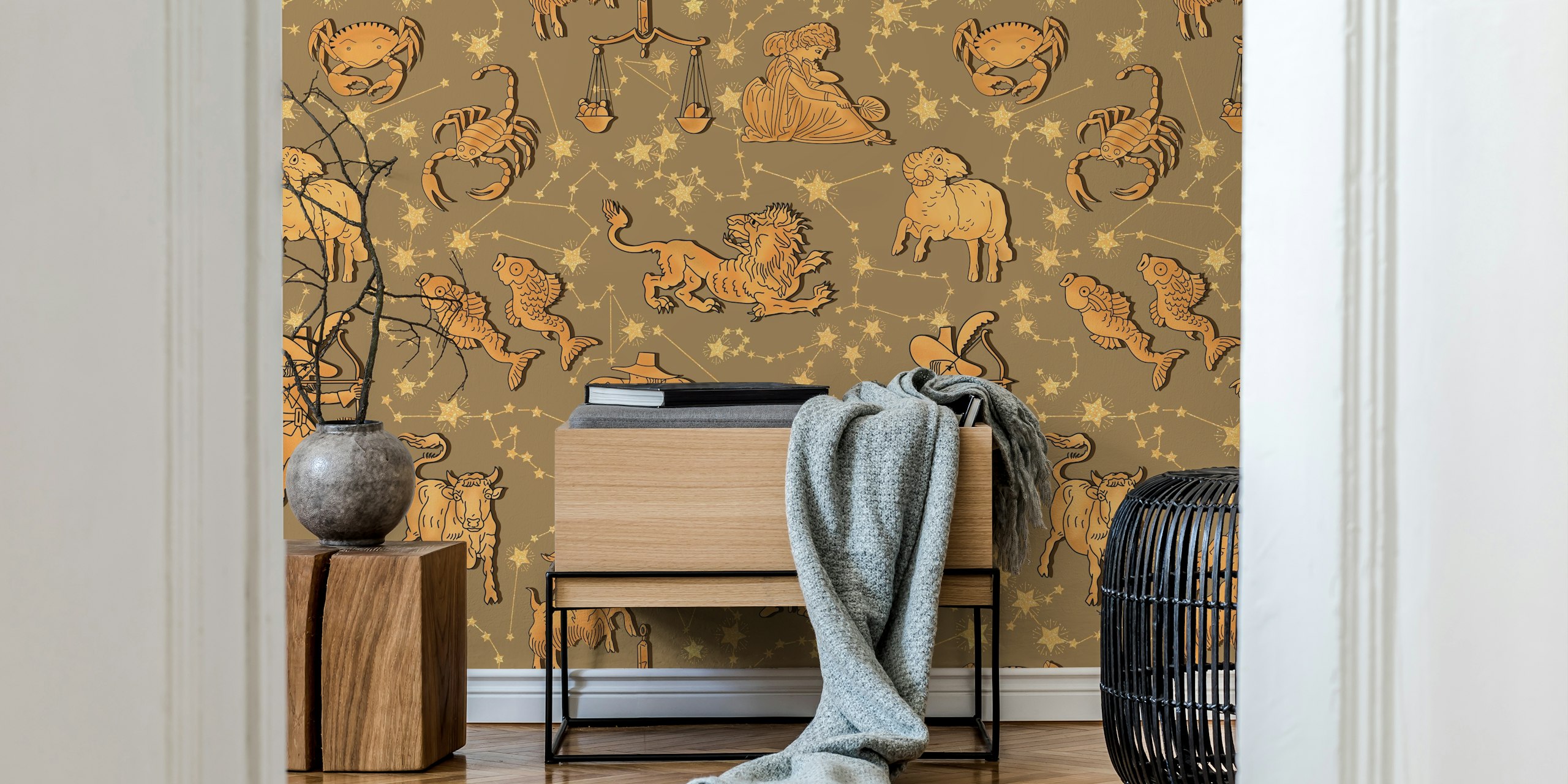 Design de papier peint Zodiac Signs and Constellations