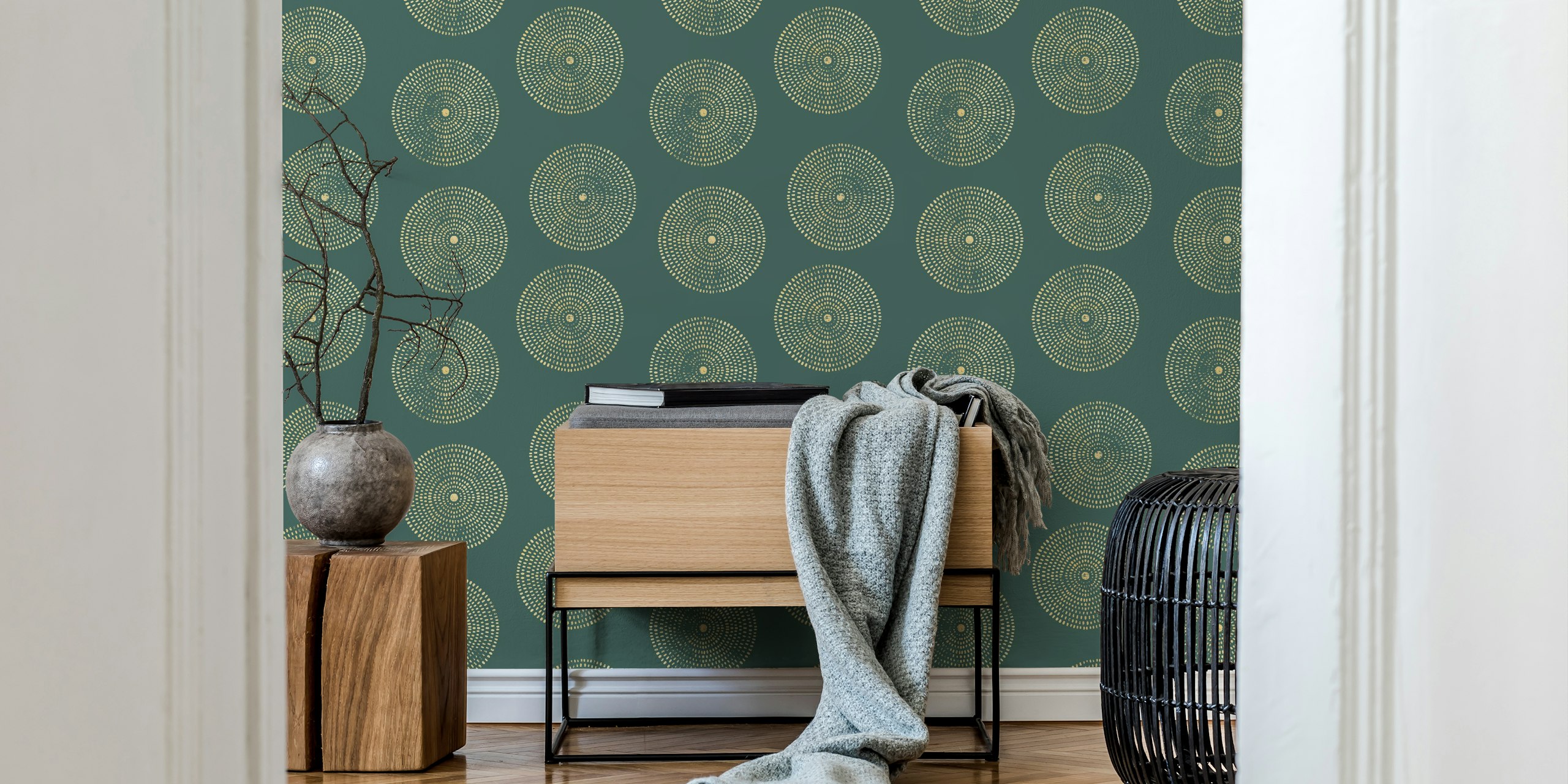 Boho Vintage Wall Covering in a room