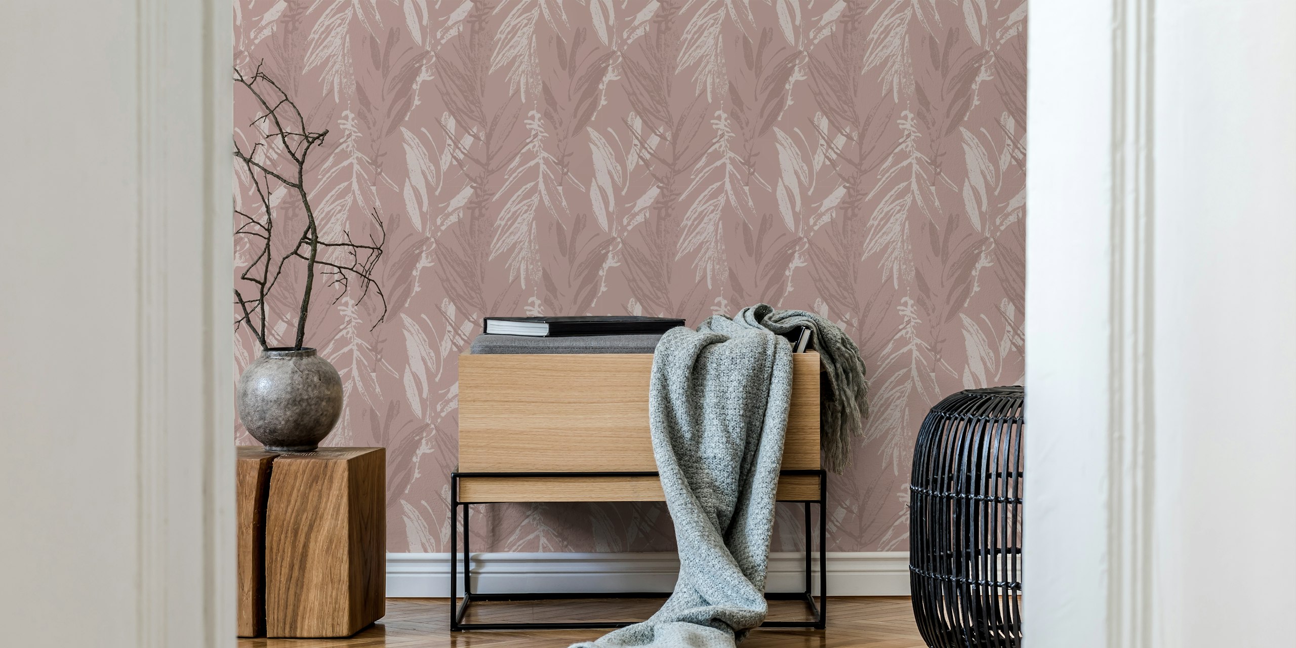 Summervibes Wallcovering in a room setting