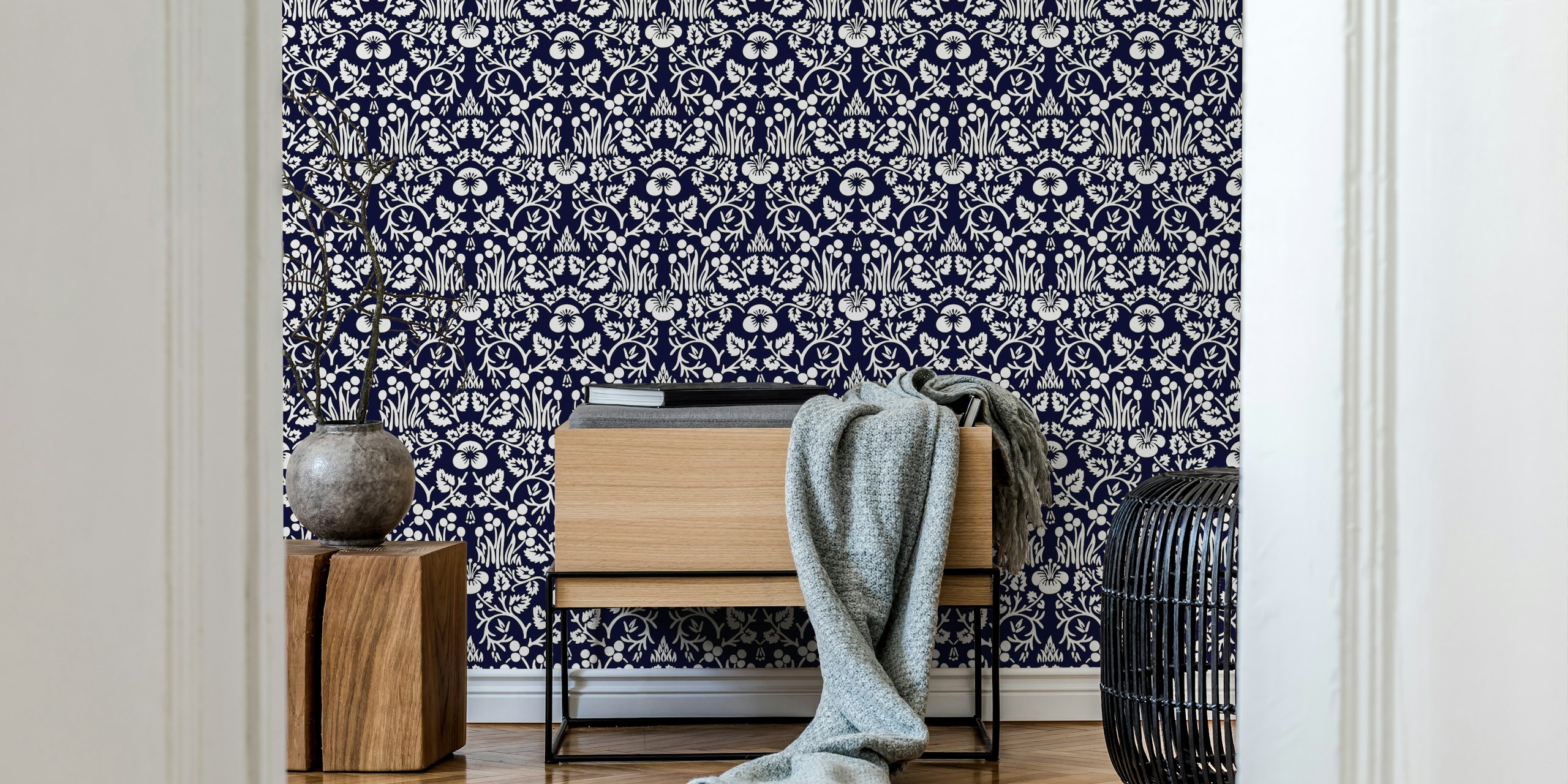 Tapeta Victorian Eyebright pattern u sobi