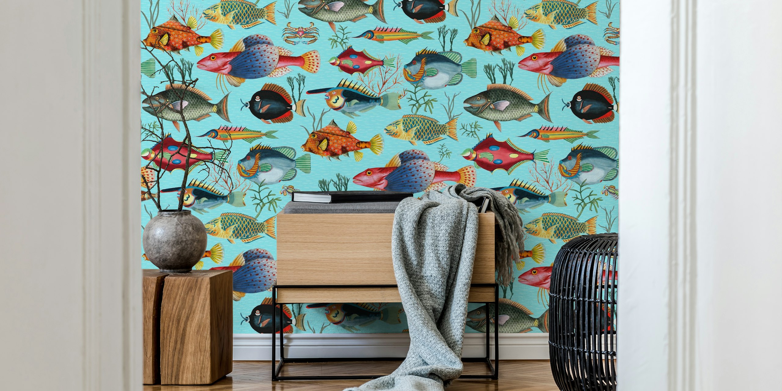 Underwater Oceania Fantasy Scene tapetdesign