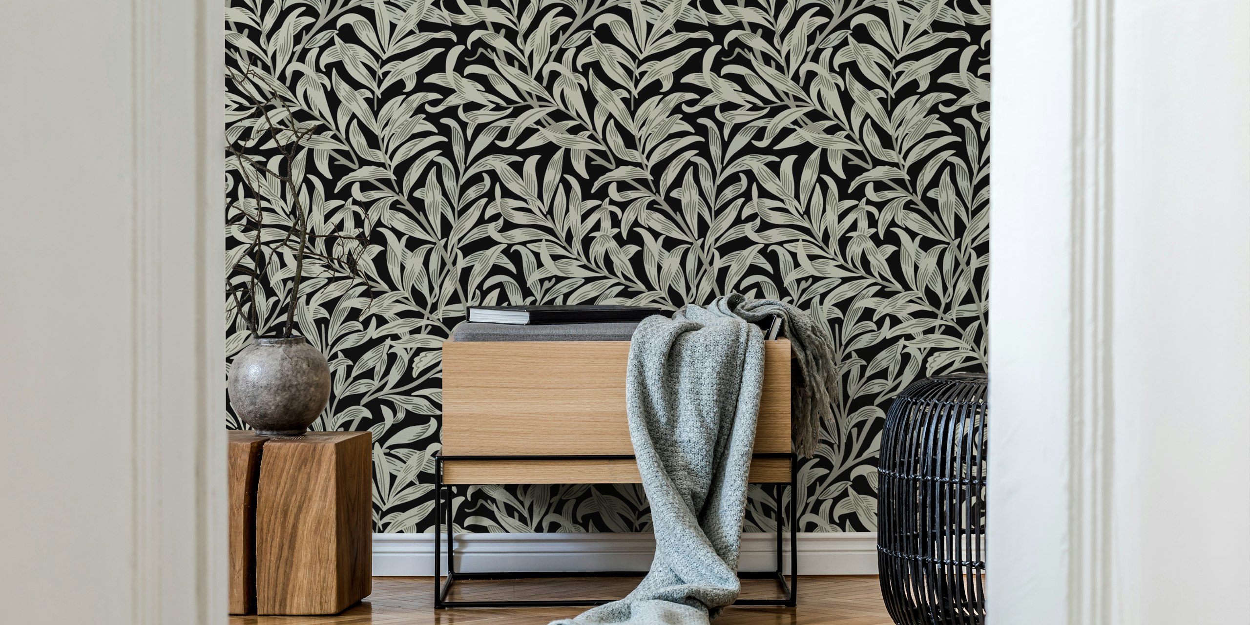 Victorian Willow Boughs 16 wallpaper in a room