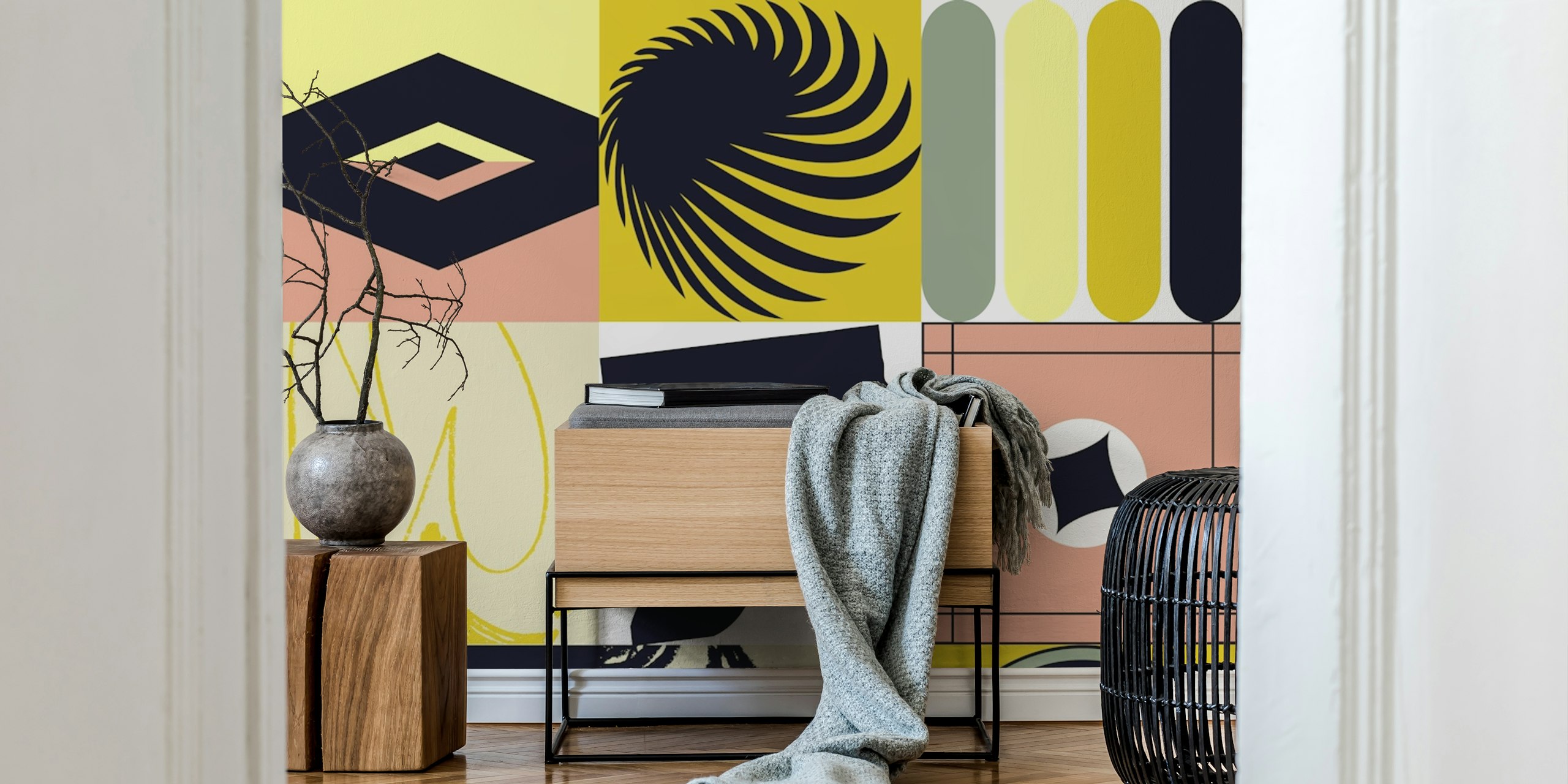 Mescolanza v2 tapetdesign i et rum