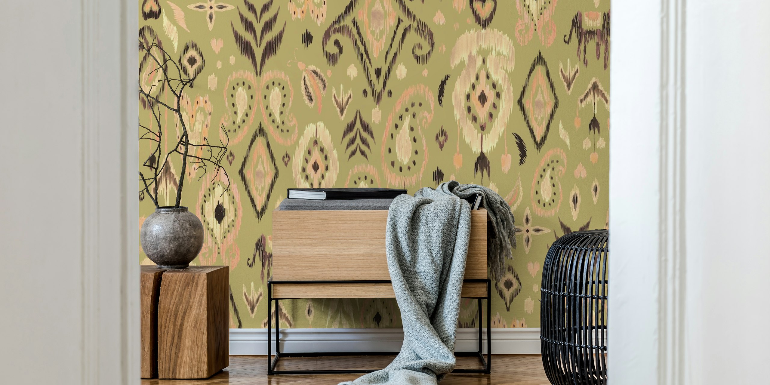 Ikat - 6 Behangontwerp In Een Kamer