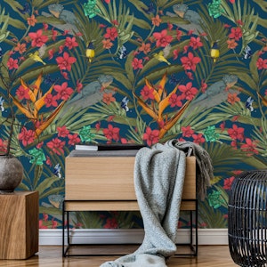 Tropicana Fresh Green on Navy