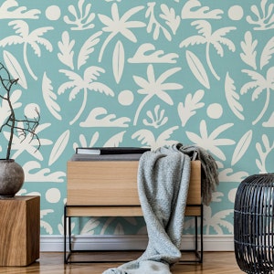 Surf Haven pattern - vintage blue