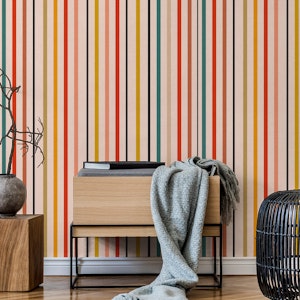 retro lines & stripes colored