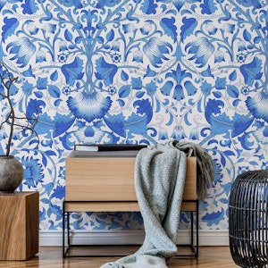 Victorian Lodden Blue pattern larger