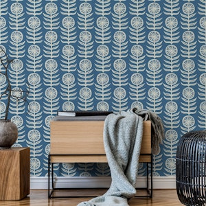 Mod Blue Floral Small