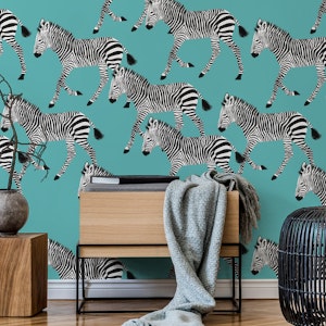Zebra Walk 2 blue