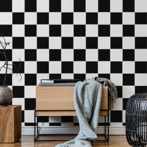 Checkerboard Pattern 1 black and white