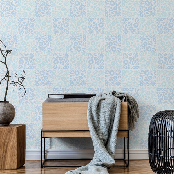 Floral Checkers - Winter