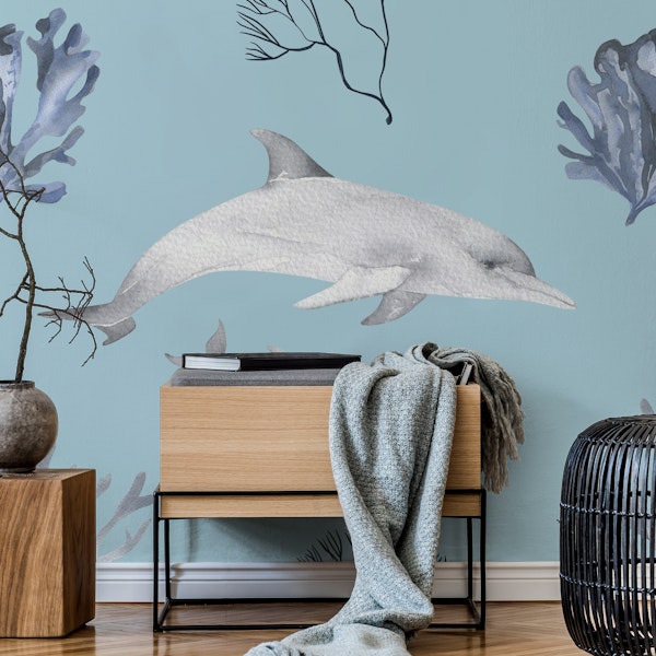 Dolphin & Coral Pattern