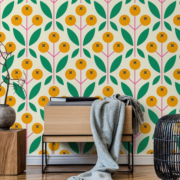 Geometric yellow berries / 2848E