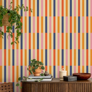 Colorful Stripes - Orange Blue