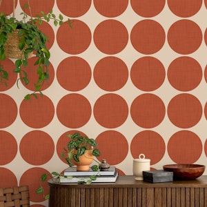 Modern Rust Red Retro Spheres