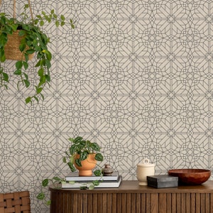 Geometric deco - gray & beige
