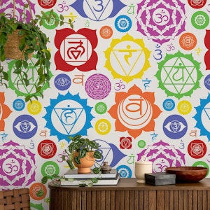 Seven Chakras on White
