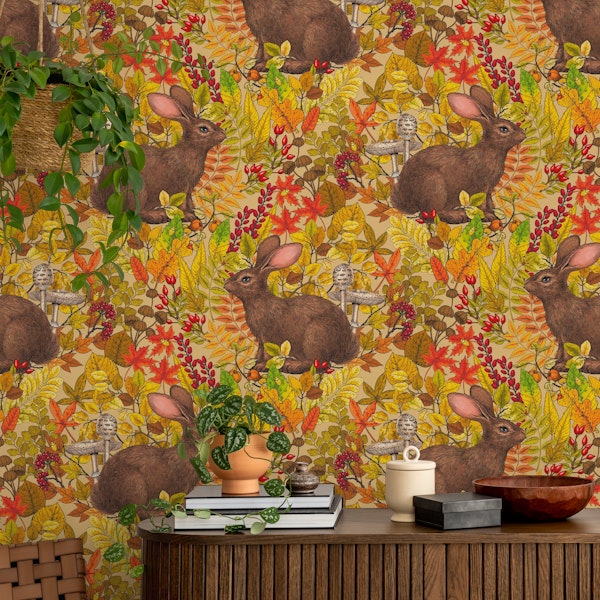 Autumn Rabbit on honey