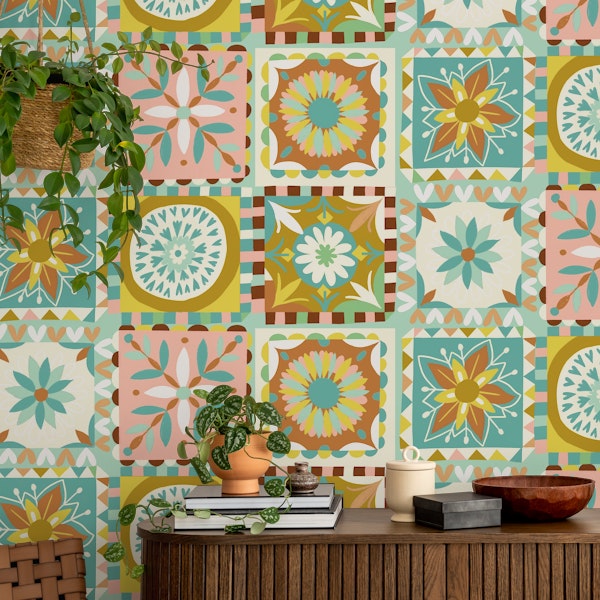 playful tiles collection muted