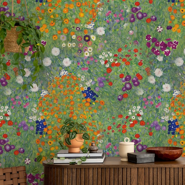 Gustav Klimt´s Flower Garden Pattern