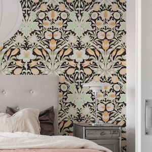 Vintage Lily and Pomegranate - Black