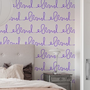 Modern Calligraphy Purple