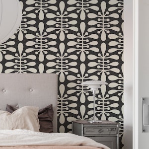 Modern Botanical Motifs Black & White