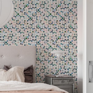 Mosaic Tiles in Pastel and Neutral Shades WP