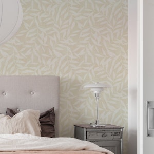 Leaf Wallpaper - Soft Blush