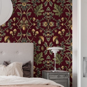 William Morris Forest Tales Burgundy