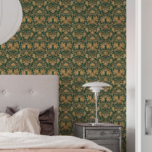 Morris Floral Damask - Emerald jewel