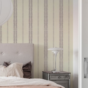 Provence Boho Stripes Linen-Lavender
