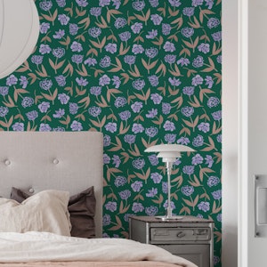 Midnight Bloom - Funky Floral Elegance