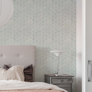 Minimal Coral Sea illustration light blue