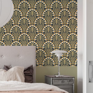 Vintage Botanical Retro Scallop Yellow - S