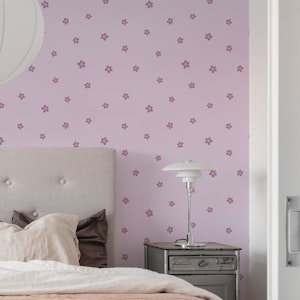Forget-me-nots - light purple on lilac - S