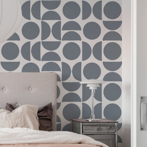 Texture circle shapes Dove blue