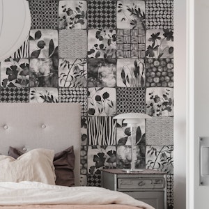 Nippon Cheater Quilt Black and White