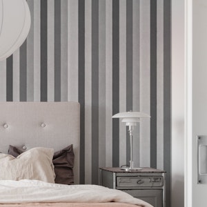 Whimsy Velvet Style Stripes Vertical Grey