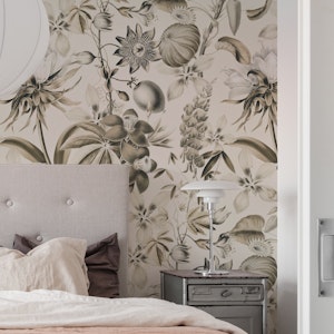 Tropical Bloom Serenade Exotic Florals Ivory