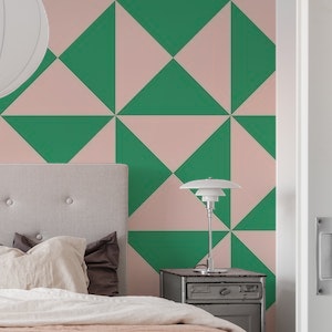 Pink and Green Triangles - Big