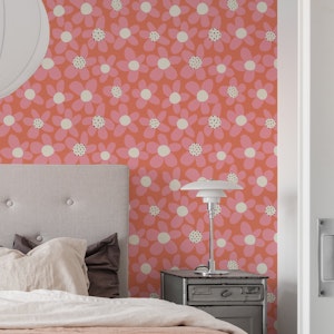 Playful Blooming Flowers - Watermelon Pink