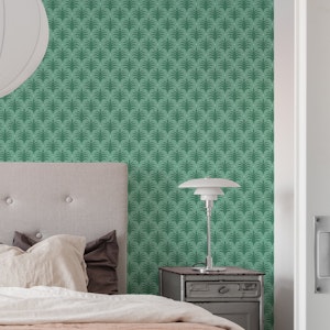 Simple palm fans in green