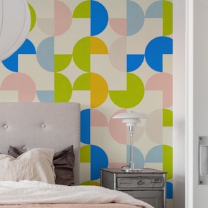 semicircles concept summer pattern pastel 2